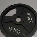 Fitvids Olympic Cast Iron 2-Inch Weight Plate for Strength Training & Weightlifting, 35LB (Single)