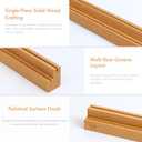 2 x Premium Wooden Card Holder for Board Games (2pcs)  Durable Solid Wood Card Rack, Multi-Row Design for Standard and Large Cards, Ideal for Family Game Nights and Collectors (25 cm)