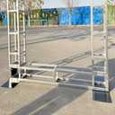 Heavy Duty Black Truss Base Stand 8"x8" Compatible, Stable Support for Trade Show Booths, Stage Lighting, and Event Displays