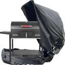 Full Enclosed Grill Covers 55 Inch,Grill Covers Heavy Duty Waterproof, UV and Fade Resistant with Breathable lid, All Weather Protection Charbroil for Nexgrill, Brinkmann and More Grills, Black