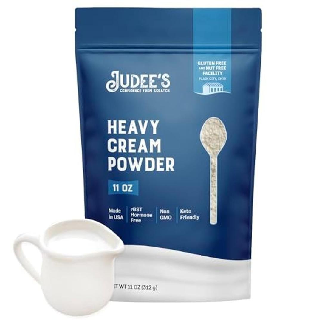 Judee's Gluten Free Heavy Cream Powder - Gluten Free Shelf-Stable Creamer Powder - Dehydrated Heavy Cream for Baking & Whipped Topping - 11 Oz, Hydra Surge Electrolytes - 60 Servings, Vetnique Glandex for Dogs Anal Gland & Digestive Support Powder, Beef Flavor, 2.5 oz