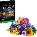 LEGO Botanicals Artificial Wildflower Bouquet - Fake Indoor Flowers Building Set for Home, Kitchen, Desk Decoration, Adults Ages 18+ - Gift for Birthdays - 10313