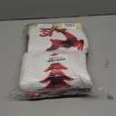 Fovths 12 Pack Large Christmas Stocking 20 Inches Red Black Buffalo Plaid Xmas Stocking Cotton Fireplace Hanging Stockings Decorations for Family Holiday Hanging Ornament Xmas Home Party Decor