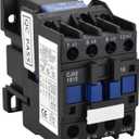 XMHF AC Contactor CJX2-1210 220V 12A 50/60Hz Coil 3P 3 Phase Rail Motor Controler Rail Mount Contactor