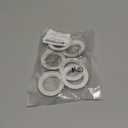 6 Pcs Lamp Shade Ring Replacement E26/E27 Socket Rings for Lamps White Light Socket Shade Ring Retaining Rings for Glass Lamp Shades Light Fixtures(OD 57.5mm, ID 38mm)