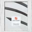 Craig Frames 16x20 Picture Frame, Rustic White, Jasper Series, 1 1/2 Wide Solid Wood Moulding with Distressed Painted Finish, Plexiglass and Backing Included, Wall Hanging Frame for Art or Posters