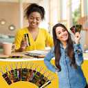 Skyygemm 240 Pcs Black History Month Bookmark Bulk Double Sided Inspirational Bookmarks African American Celebration Gifts with Ribbon for Women Men Black History Month Juneteenth Day Party Favor Gift