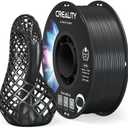 Creality ABS Filament 1.75mm, 3D Printer Filament, Excellent Resistance, Odorless Non-Toxic, Stability, Tough, 1kg(2.2lbs) Printing Filament for 3D Printer (Black)