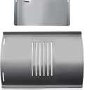 Flame Broiler Kit for Pit Boss 340 440 Series Pellet Grills with Slide Cover and Bottom, Grill Replacement Parts for Pit Boss PB340, PB340TGW1, PB440, PB440D, Tailgater PB440TG1, Ranch Hand PB440TGR1