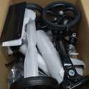 BlessReach Knee Scooter Steerable Knee Walker Deluxe Medical Scooter for Foot Injuries Adult Compact Crutches, Black