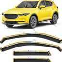 in-Channel Window Rain Guard for Mazda CX-5 2017-2026 CX5 Rain Guards Side Window Visors Low Profile Vent Visor Window Deflectors Vent Shades Car Accessories