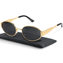 livho 2025 Trendy Oval Sunglasses - Stylish Polarized Shades for Everyday - Retro Metal Frames