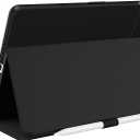 Speck Balance Folio Case for iPad 10.2 Inch (2019-2021) - Drop & Camera Protection, Slim Multi Range Stand, Apple Pencil Holder - Black/Black