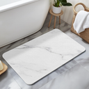 HBlife 23.5" X 15" Quick Drying Stone Bath Mat for Bathroom, Diatomaceous Earth Stone Drying Mat for Kitchen Counter