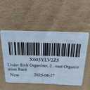 Under Sink Organizer, 2 Packs 2 Tier Under Sink Organizers and Storage, Slide out Pull out Cabinet Organizer Shelf, Metal Sliding Drawer for Kitchen Bathroom Pantry Cabinet Closet Organization Rack (Black)