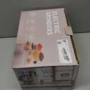 Electric Spice and Nut Grinders - 3 Stainless Steel Blades, 1 Filter, 1 Brush - 500W Grinder for Kitchen Dry Use (Black)