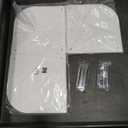 Plate Organizer for Cabinet Space Saver - Acrylic Corner Shelf for Dishes, Bowls, 3-Tier Kitchen Countertop Cabinet Organization, Dinner Plates Holder, and Small Shelf for Bathroom Storage - White