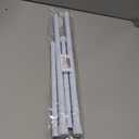 AIZESI 2pcs Spring Tension Rods Adjustable 26 to 39 inch Small Tension Curtain Rod No Drilling Expandable Spring Loaded Curtain Rod,Suitable for Doors and Windows 28 to 36 Inch, White