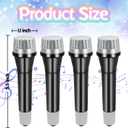 16 Pack Fake Toy Microphones Set,Plastic Microphone Prop,Play Microphone for Kids,Pretend Microphone for Karaoke Stage Costume Role Birthday Party Favors,5.7 Inches Tall