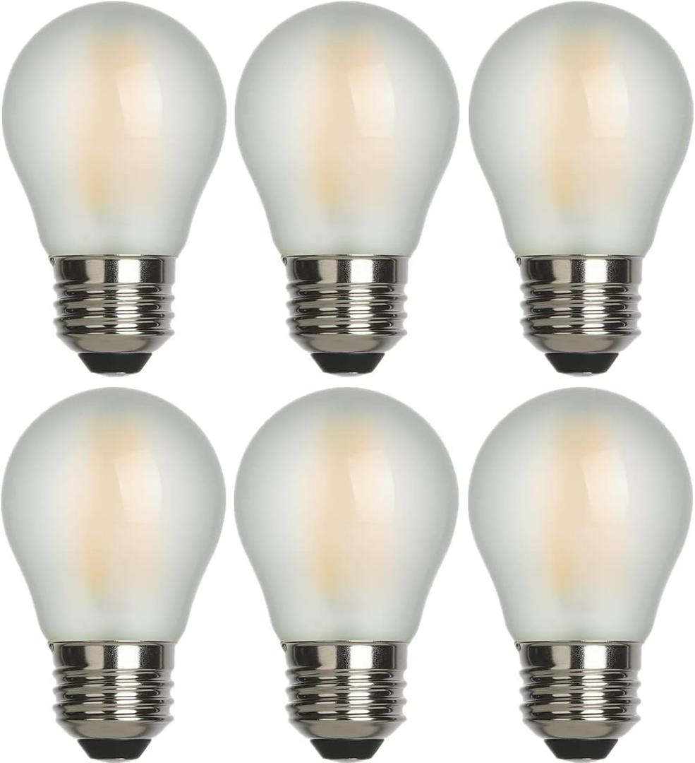 AMDTU Vintage Edison LED Bulb 60W E26 Standard Base 4000K Daylight Dimmable G45 Globe 60 watt Round Neutral White Glow Lightbulb Provides a Bright Ambiance Ideal for Room
