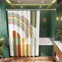 Bonpally Shower Curtain Rod, Adjustable 32-75 Inches Spring Tension Rod, Non-Slip No Drilling Stainless Steel Shower Rods for Bathroom Window Room Divider, Never Rust, Chrome