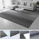 24 inch x 24 inch Carpet Tiles upholstered Non-Slip Carpet Squares Reusable Easy to Install Indoor and Outdoor Office Home Decor Flooring (Gradient Grey, 18 PCS)