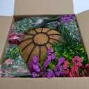 Artificial Hanging Flowers for Outdoors, Fake Hanging Plants with 12" Baskets, 12 Pcs UV Resistant Artificial Hanging Flowers for Decoration Outdoors Garden Patio Porch Yard Spring Summer Decor