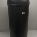 Large Commercial 75L/ 20 Gallon Trash Can - Premium Black Steel Open Top Trash Bin for Home, Office & Restaurant - Heavy-Duty & Durable Metal Garbage Cans - Indoor and Outdoor Use