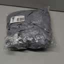 UMINEUX Round Fitted PEVA Vinyl Tablecloth with Elastic Edged & Flannel Backing, Waterproof Wipeable Round Table Cover for Indoor Outdoor Patio Use - Fits Tables up to 45"-56" Dia. (Gray)