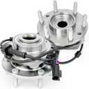 Pair 513188 Front Wheel Bearing Hub Assembly Compatible with Buick Rainier 04-07, for Chevy SSR 03-06 Trailblazer Ext, for GMC Envoy XL XUV 04 05, for Isuzu Ascender 03-08, for Saab 9-7X, 6 Lug w/ABS