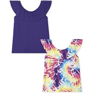 The Children's Place Girls Short Sleeve Ruffle Tank Top Size XS/TP Taille 4