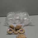 Baderke 6 Packs Propagation Vases for Plants Plastic Plant Propagation Station with Hole Lid and Cork Coasters Plant Growing in Water Hydroponic Home Office Table Decoration(Fish Bowl Style)