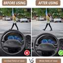 MYFAMIREA Car Seat Cushion Pad 1.2" Thick Comfort Seat Protector for Car Driver Seat Office Chair Home Use Memory Foam Seat Cushion with Non Slip Bottom, 20'' x 18.5'', Black