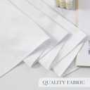 PONY DANCE White Sheer Curtains 108 inch Long - Non See Through Sheer Curtains for Living Room Bedroom - Privacy Window Semi-Sheer with Light Filtering, Wrinkle-Resistant Fabric, White, 52x108 Inch