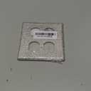 Shiny Rhinestones Wall Plates Double Socket Light Switch Cover Plate Decorative Wall Plate Toggle Outlet Covers (Standard Size)