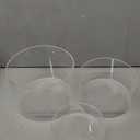 Clear Acrylic Round Display Nesting Riser Stands with Hollow Bottom, Transparent Cylinder Acrylic Display Stands Pedestal Base, 6"x3", 7"x4"