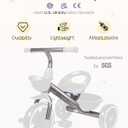 KRIDDO Kids Tricycles Age 24 Month to 4 Years, Trike for 2.5 to 5 Year Old, Gift Tricycles for 2-4 Year Olds, Trikes for Toddlers, Red