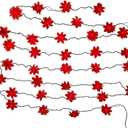 Kurt Adler 35-Light Red Poinsettia Light Set