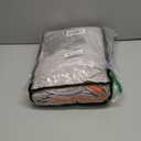 Weighted Blanket for Adults (15lbs, 48"x72" Twin Size) - Cooling and Breathable Heavy Blanket for 120-160lbs with Premium Glass Beads - Soft Thick Blanket for All-Season Sleeping Comfort - Orange