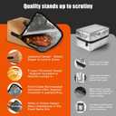 21in Insulated BBQ Blanket for Resting Meat, Heavy-Duty Meat Resting Bag with Wide Mouth for Briskets, Pork, Turkey, Moisture Retention - Smoker Accessories, BBQ Gifts for Men