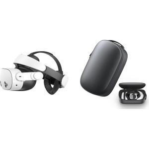 KIWI design H4 Halo Comfort Head Strap Compatible with Meta Quest 3 or Quest 3S, Accredited by Meta and KIWI design Carrying Case Compatible with Quest 3S/Quest 3/Quest 2 and Vision Pro