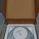 Gusto Nostro 8" Luxury White Marble Decorative Bowl for Coffee Table - Elegant Modern Fruit Bowl for Kitchen Counter - Heavy Stone Entryway Catch all for Keys, Jewelry, Potpourri Holder - Medium Size