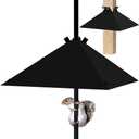Metal Squirrel BaffleAdjustable Opening Size Up to 4x4 Wide Wooden Post,Squirrel Baffle for Bird Feeders Without Removing Bird Feeder Poles Or Shepherd's Hooks.17inch