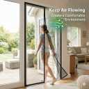 Magnetic Screen Door, Self Sealing Heavy Duty Mesh, Hands Free Bug Barrier, Pet Friendly & Kid Friendly