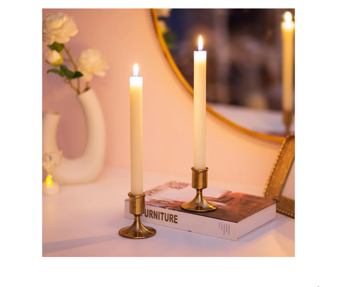 Sziqiqi Candlesticks Holder for Wedding Table Centerpiece - Gold Taper Candle Holders Candle Stick Holder Bulk for Christmas Candlelight Dinner Wedding Party Festival Decor 3 Pieces