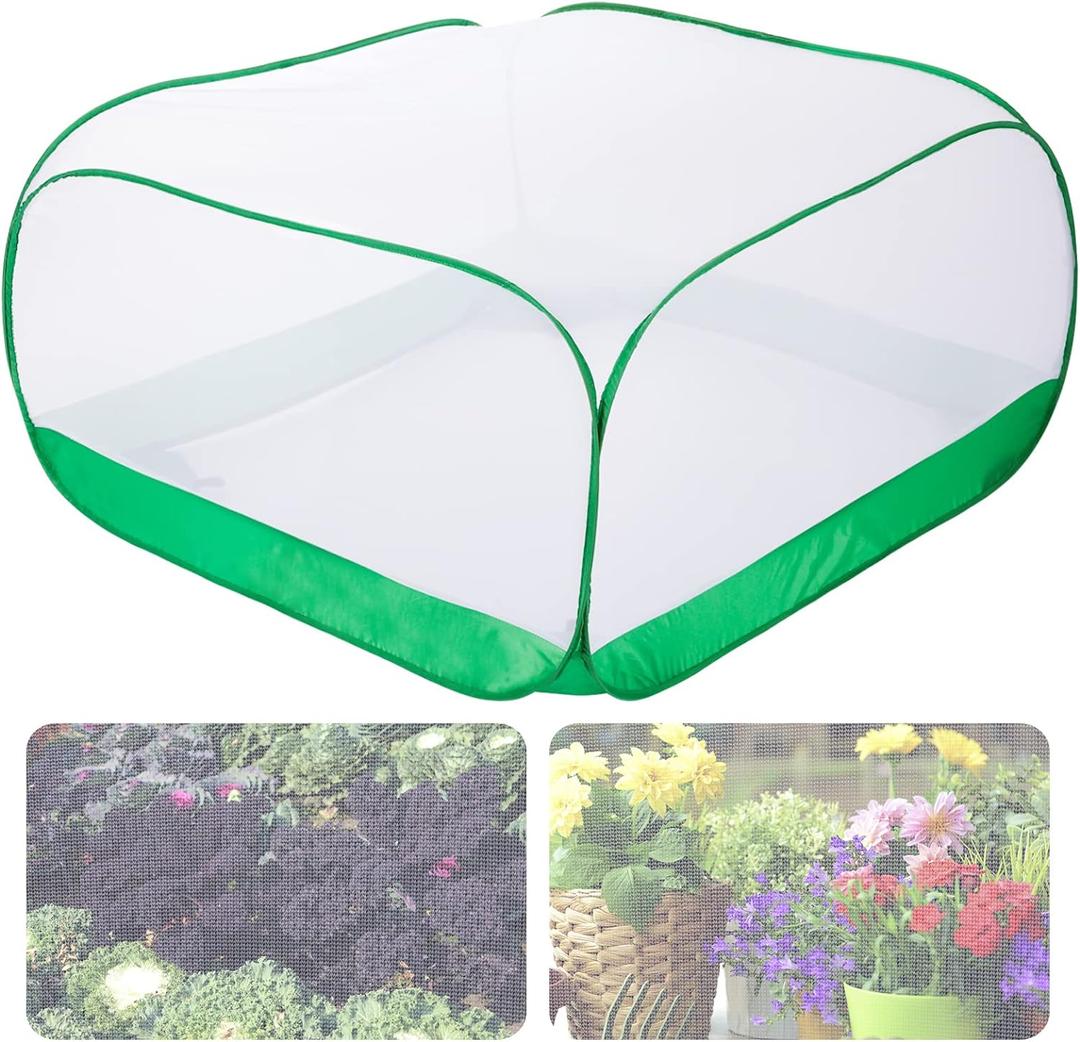 Upgraded Garden Netting - 4  4  2 FT Plant Covers Net for Square Raised Garden Bed, Ultra Fine Garden Mesh Netting Protection from Bird Pest Barrier Net Row Cover for Plant Fruit Vegetable