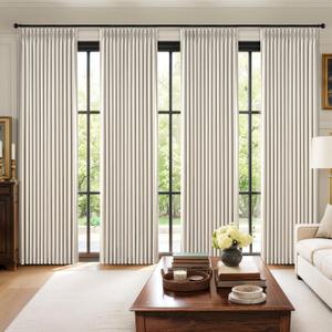 MIULEE Pinch Pleated 100% Blackout Curtains 90 Inch Long 4 Panel Set for Bedroom Thick Linen Memory Trained Pleat Living Room Darkening Back Tab Double Layer Thermal Insulated Drapes, Birch