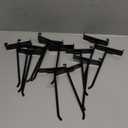 7RiversART Gridwall Hooks 6 Inch, 12PC Display Hook for Grid Wall, Heavy Duty Gridwall Hook for Grid Wall Panel, Gridwall Peg Hooks,Black