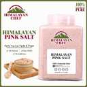 Himalayan Chef Pink Himalayan Salt Fine Grain, 5 lbs Plastic Jar - Pure, Natural, Kosher, Non-GMO, Mineral-Rich, for Cooking, Seasoning, Baking, Table Use (EXP 03/20/31)
