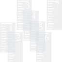 7 Feet Growth Chart Stencil, Kids Height Growth Chart Reusable Ruler Template Painting on Wood, Measuring Kids Height Wall Decor, Rustic Decor for Farmhouse, 7 Pieces